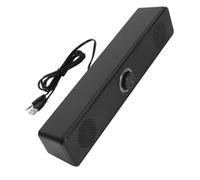 Aramox Soundbar da Tavolo Wired, Altoparlante USB per Computer con Controllo del Volume a Manopola e Ingresso AUX per PC, Laptop, Tablet
