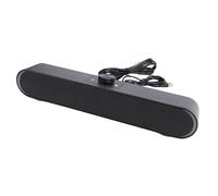 Aramox Soundbar per Computer V 183 con Luci LED RGB Dinamiche, Altoparlanti Desktop Alimentati Tramite USB per PC Laptop, Aux da 3,5 Mm, Doppi Driver