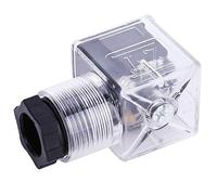 Aramox Spina Elettromagnetica Idraulica, Trasparente IP65 Impermeabile CA 220 V, con Fissaggio a Vite Centrale da 0,4 Nm, per Connessione Elettrica Guscio PC Presa PA