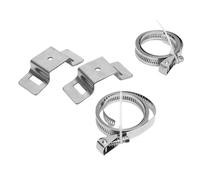 Aramox Staffe di Montaggio per Pali Stradali in Acciaio Inossidabile, Hardware di Segnaletica Regolabile con Morsetti, Essenziali per i Lavoratori dei Servizi Pubblici