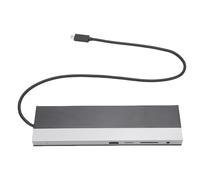 Aramox Stazione di Docking USB 3.0 di Tipo C, 5 GBPS 12 in 1 Adattatore MultiPort VGA Porta di Visualizzazione RJ45 HD ALUMINUM Multimedia Interface Porta
