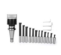 Aramox Strumento Noioso Set di Testa Noiosa, Kit di Fresatura CNC di Precisione 40 Cr, Utensili Taglio 12 Pezzi per Macchinisti e Appassionati (NT40-F1-18-12PCS)