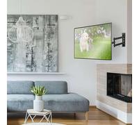 Aramox Supporto da Parete per TV Ruotabile, Staffa Espandibile Salvaspazio per TV LCD da 23-55 Pollici, Installazione Semplice per Soggiorno