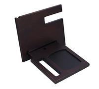 Aramox Supporto per Cellulare, Supporto per Cellulare in Legno Composito 24 X 22,1 X 20 Cm, Porta Portachiavi e Staffa per Riporre il Desktop, Superficie Lucida, per Studio Camera da Letto Ufficio