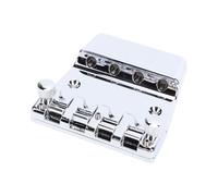 Aramox Supporto per Corde per Basso Ponte per Basso a 4 Corde in Lega di Zinco con Design Scanalato di Precisione, qualità Tonale Migliorata e Struttura Durevole per gli Appassionati di Jazz Bass