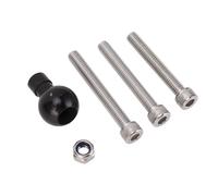 Aramox Supporto per Morsetto per Manubrio Moto con Sfera in Gomma per Bullone M8 per di Staffa B-367U Compatibile con la Maggior Parte delle Motociclette