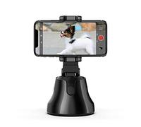 Aramox Supporto per Smartphone con Tracciamento, Inseguimento del Volto, | Supporto per rilevamento viso, morsetto in silicone da 56 a 100 mm, commutazione verticale-orizzontale, streaming live Vlog