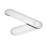 Aramox Supporto per Telefono Portatile Supporto per Telefono in Lega di Alluminio per Laptop Clip Magnetica Regolabile 12 X 3 X 0,5 Cm per Videochiamate in Ufficio a Casa Lavoro a Doppio Schermo