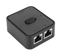 Aramox Switch Gigabit di Divisione Ethernet, Switch Network Extender Selector RJ45 2 in 1 per Cat 6 con Design Ecologico, Compatto e Versatile per Espandere il Tuo Poe