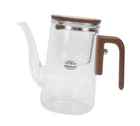 Aramox T -teiera di Vetro da 800 Ml con Filtro, Filtro in Acciaio Inossidabile e Manico Addominali, Tè in Vetro Trasparente per Tè a Foglie Sciolte con Colino a Infusore e Coperchio