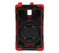 Aramox Tablet Custodia per Tab Active 3 8in 2020, Silicone PC Rosso | Ritagli precisi, cavalletto girevole a 360°, tracolla regolabile, protezione anticaduta a 3 strati, cover posteriore rigida