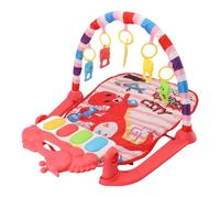 Aramox Tappetino a Tempo del Timepage con Pianoforte e Specchio Tintinnante, Tappetino Educativo per Bambini per lo Sviluppo delle abilità Motorie