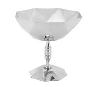 Aramox Tazza da Dessert in Acciaio Inossidabile a Tazza da Porto a Pista di Gelato a di Lavastoviglie Cassaforte per Insalata di Budino Gelato con Supporto per Supporto (Texture di diamanti)
