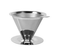 Aramox Tazza di Filtro in Maglia in Maglia da Gocciolamento in Acciaio Inossidabile Riversabile Riutilizzabile Facile da Pulire Compatto Leggero per L'Ufficio da Campeggio da Viaggio