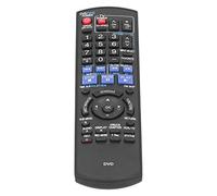 Aramox Telecomando N2QAYB000197 per DMREZ485V DMREZ48V Lettore DVD | Costruzione in ABS, dimensioni compatte, alimentazione con 2 batterie AA, ricambio per originale smarrito o danneggiato,
