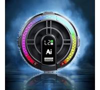Aramox Telefono di Raffreddamento Magnetico per i Giochi, Radiatore della Ventola di Raffreddamento a 3 Giri a 3 Giri/Min con Effetto di Luce a Colori per Schede Grafiche da Gioco