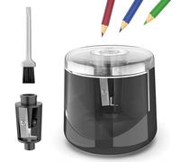 Aramox Temperamatite Elettrico Temperamatite Portatile Alimentato a Batteria per Matite da 6 a 8 Mm Auto Stop Affilatura Rapida con Spazzola di Pulizia per Bambini Studenti Aula Ufficio Casa