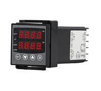 Aramox Termoregolatore, Termostato PID Digitale DC 24V Doppio Display con Uscita SSR e , Controllo Programmabile a 32 Segmenti, per la Stampa di Metallurgia degli Imballaggi