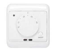 Aramox Termostato Meccanico Montato a Parete 230V 16A Regolatore di Temperatura Elettrico per di Controllo del Riscaldamento degli Ambienti IP20