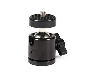 Aramox Testa a Sfera Girevole a 360 Gradi Mini Palloni da Supporto Testa a Sfera per 1/4 Tripode per la Fotocamera 3/8 Porta Flash con capacità di Carico Pesante Anti-SKID 2,5 Kg Smooth 360