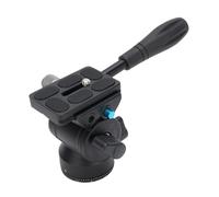 Aramox Testa del Treppiede Panoramico, Testa di Fluido Video con Manico in Acciaio, Rotazione a 360 Gradi, Tappo di Carico da 5 Kg, per Fotocamera DSLR con Foro della Filettatura di