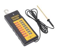 Aramox Tester di Tensione per Recinto Elettrico Tester di Tensione per Recinto Elettronico Placcato in Rame PP da 2000 a 12000 V 8 Luci Al Neon Impermeabile Portatile per Aziende Agricole Ranchi