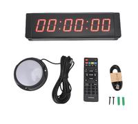Aramox Timer da Gara a LED, Display con Caratteri da 1,5 Pollici a 6 Cifre 12/24 Ore con Telecomando per Cronometro con Conto alla Rovescia per Eventi di Corsa in Palestra
