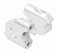 Aramox Universal Motorcycle Handlebar Riser, 22mm, Rear Mounting Adapter Clamp, Chrome Plated Steel (Increased Comfort & Control), 22mm Chrome Plated Steel Universal Motorcycle Han