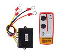 Aramox Universal Winch Wireless Remote Control Switch Kit Winch Hand Control Assembly con Ricevitore 12V 24V per Camion ATV SUV(Rosso)