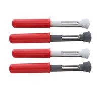 Aramox Utensile per Sbucciare e Togliere il Torsolo per Frutta 2 in 1 Pelapatate Compatto in Acciaio Inossidabile per Pere Mele Rimozione Gadget da (rosso)