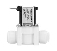 Aramox Valvola a Solenoide Elettrica in Plastica 1 Pc DC 12V, Materiale Premium, Compatibile con Tubi 3/8 PE, Bobina di Rame Premium, Facile Connessione per il Purificatore d'acqua