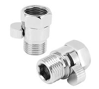 Aramox Valvola di Arresto per Doccia, Valvola di Controllo del Flusso per Doccia in Ottone con Maniglia a Leva, Diametro G1/2 per Uso Domestico nel Bagno