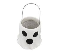 Aramox Vaso a Secchiello Fantasma, Ciotola per Caramelle Decorativa Vintage con Manico, Perfetta per Halloween e per la Decorazione Domestica di Tutti i Giorni (M)