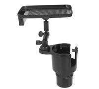 Aramox Vassoio Espansore Portabicchieri Durevole per Auto con Supporto Stabile per Telefono per Conservare in Sicurezza le Bevande Adatto a Vari Modelli Materiale ABS PC