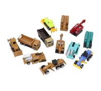 Aramox Veicoli da Costruzione per la Progettazione di Simulazione, Set da Gioco per L'apprendimento, Auto in Lega da 12 Pezzi per Giochi Al Coperto e All'aperto