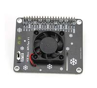 Aramox Ventola di Raffreddamento con Luce a LED Ventola di Raffreddamento DC 5V 0 2A Controllo Attivo 'interruttore di Dissipazione del Calore per Accessorio Computer Scheda di Espansione GPIO 4B