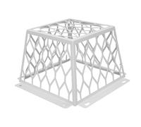 Aramox Verta per Uccelli per Sfiato da 7 Pollici, Protezione per la Protezione per Cappa per Ventilazione per Ventilazione in Acciaio in Acciaio per Carbone per Copertura per Ventola da (WHITE)