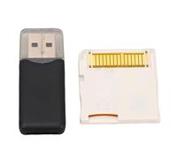 Aramox Video Game Flash Memory Card con Lettore, Schede di Gioco Flash Adatte per il Chip ASIC NDS 2DS 3DS Che Va da 4G a 128G (WHITE)