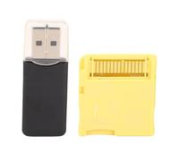 Aramox Video Game Flash Memory Card con Lettore, Schede di Gioco Flash Adatte per il Chip ASIC NDS 2DS 3DS Che Va da 4G a 128G (GOLD)