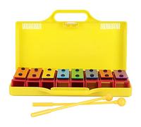Aramox Xilofono Glockenspiel a 8 Note, Lastre in Alluminio, Telaio ABS, 2