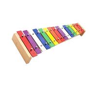 Aramox Xilofono per Bambini 15 Note Strumento Musicale per Bambini Colori Arcobaleno con Barre di Metallo per L'educazione Precoce e L'apprendimento della Musica