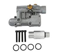 AramoxKit Collettore per Idropulitrice Ad Alta Pressione per Impieghi Gravosi, Valvola di Ritegno + Siringa Chimica + 4 Viti + 4 Anelli di Gomma, Misura per 16031 190627GS 190574G