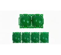 Aran Natural-Lab 30 Pezzi Scatole per Radicazione Piante, Kit Propaggine Aerea per Talee e Innesto, Propagatore Riutilizzabile, Verde, 11,7x7 cm