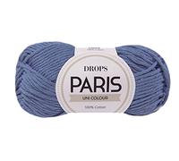 Aran Weight, gomitolo di filato 100% cotone per lavori a maglia e uncinetto, 4 o medio, 51 g, 80 m per gomitolo (30 blu jeans)