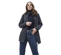 Aran Woollen Mills Cardigan in Lana con Cerniera Irlandese da Donna (Derby, S)