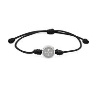 arana's - Bracciale in filo con MEDALLA CROCE SAN BENITO - Braccialetti religiosi filo rosso e nero unisex per donna e uomo - Amuleto contro il malocchio - Buona fortuna protezione, Ajustable de 11 cm