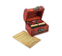 arana's - Bracciale in filo rosso del destino con pietra onice nel forziere del tesoro per donna - Argento sterling S925 - Regali originali festa della mamma, coppie, fidanzati, compleanni,