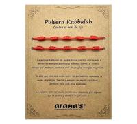 arana's - Bracciale sette nodi arancione donna uomo - Filo arancione del destino - Protezione energia negativa - Amuleto della buona fortuna, Desde 15 cm a 28 cm, Nylon