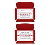 arana's® - Braccialetto sette nodi rosso originale - 7 chakra amuleto per la buona sorte - Contro il malocchio - Filo rosso protezione energia negativa - Donna uomo bambini coppia amici, Desde 11 cm a