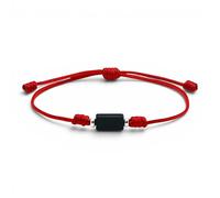 Arana's - Bracciali con filo rosso e nero, turmalina nera e decorazioni in argento - Amuleto contro il malocchio per donna, uomo e bambini, 10-27 cm, Tormalina